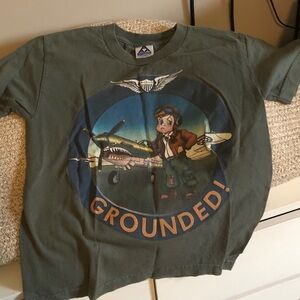 Aviation Adventure Kids T-Shirt in Olive Green